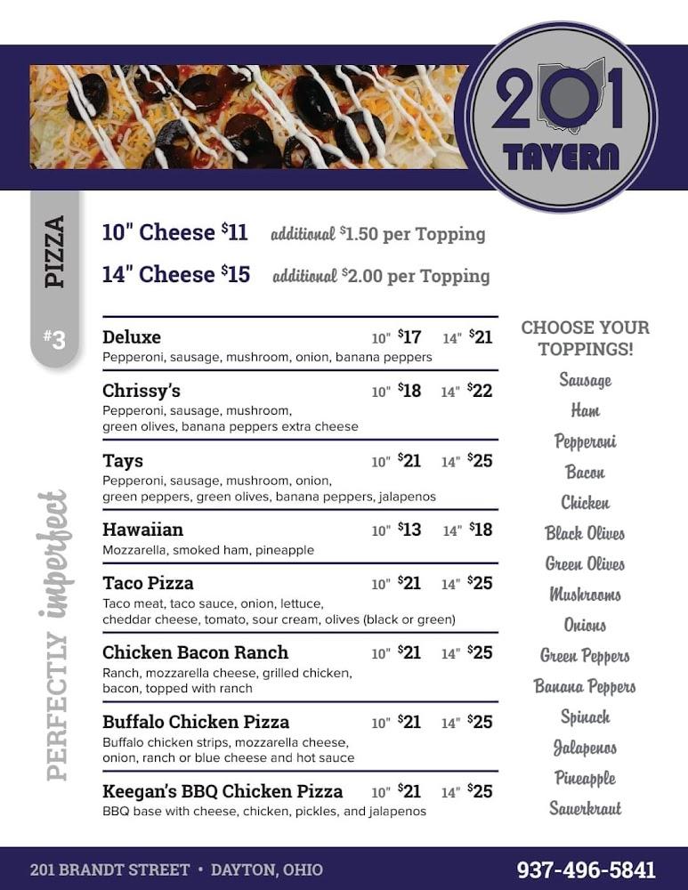 201 Tavern 10" Cheese